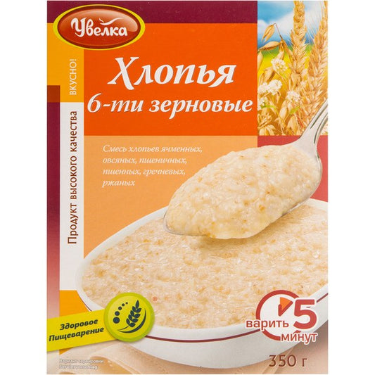 6-Grain Flakes "Uvelka" 350g