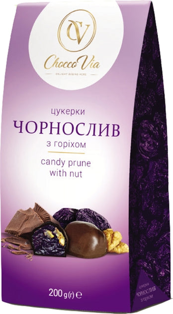 Chocco Via Prunes With Nuts 200g