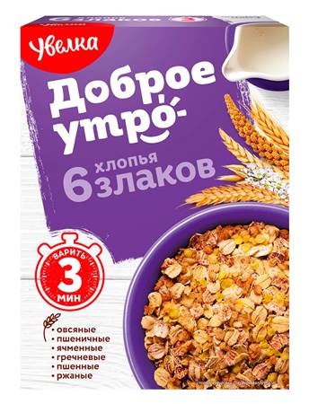 6-Grain Flakes "Uvelka" 350g