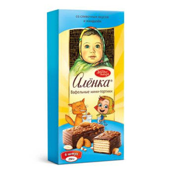 Wafer Cake Alenka with Almonds 250g