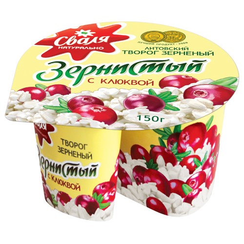 Cottage Cheese with Cranberries "Svalia" 150g