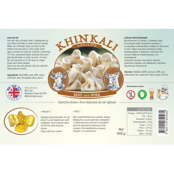 Khinkali with Pork&Beef Meat 950g