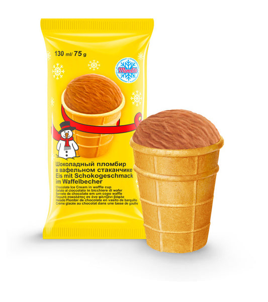 Мороженое шоколадное "Снеговик" 120мл
