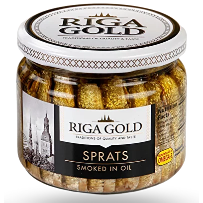Шпроты в масле "Riga Gold" 250г